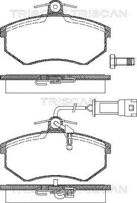 Brake Pad Set, disc brake (8110 29121)