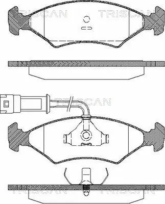 Brake Pad Set, disc brake (8110 16013)