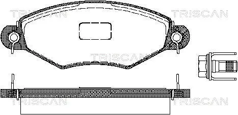 Brake Pad Set, disc brake (8110 28013)