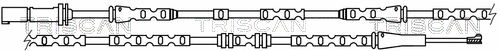 Warning Contact, brake pad wear (8115 11059)