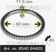 Sensor Ring, ABS (8540 24403)