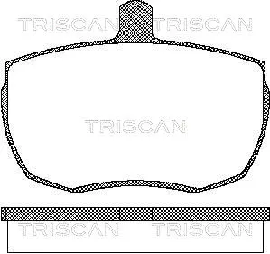 Brake Pad Set, disc brake (8110 10815)