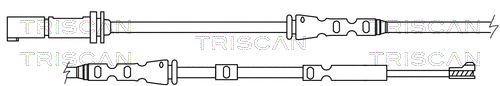 Warning Contact, brake pad wear (8115 11058)