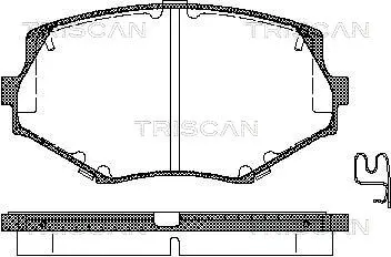 Brake Pad Set, disc brake (8110 50017)