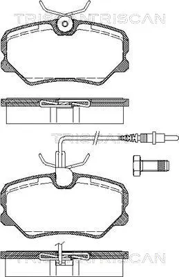Brake Pad Set, disc brake (8110 28876)