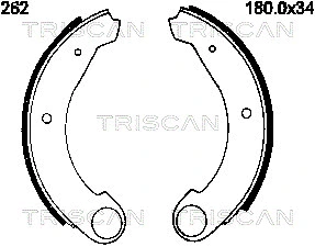 Brake Shoe Set (8100 38262)