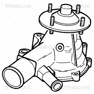 Water Pump, engine cooling (8600 13129)