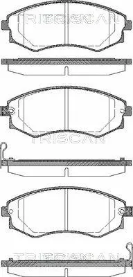 Brake Pad Set, disc brake (8110 43003)