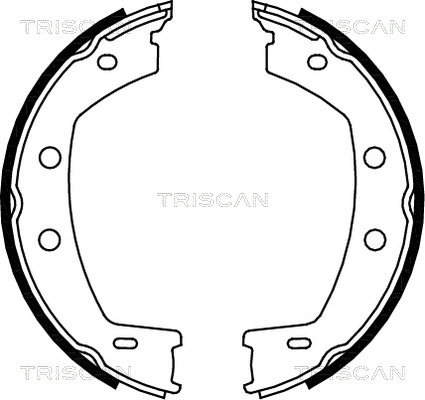 Brake Shoe Set, parking brake (8100 17013)