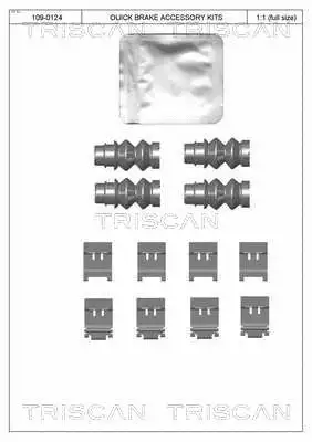 Accessory Kit, disc brake pad (8105 281601)