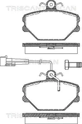 Brake Pad Set, disc brake (8110 15900)