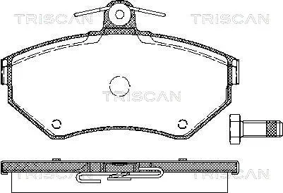 Brake Pad Set, disc brake (8110 29012)