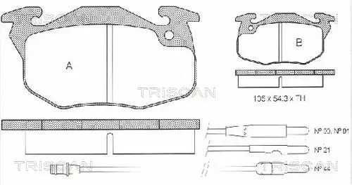 Brake Pad Set, disc brake (8110 10044)