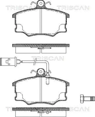 Brake Pad Set, disc brake (8110 12956)