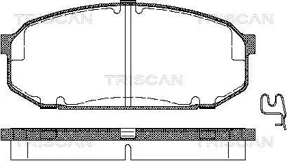 Brake Pad Set, disc brake (8110 50187)