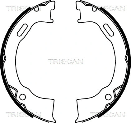 Brake Shoe Set, parking brake (8100 80006)