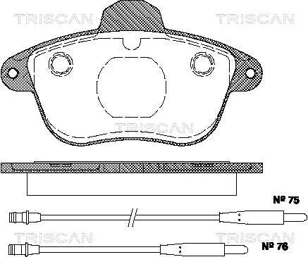 Brake Pad Set, disc brake (8110 28968)