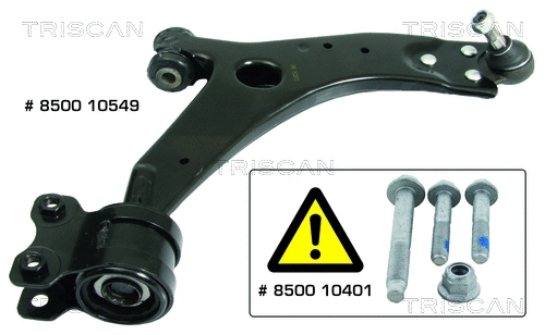 Control/Trailing Arm, wheel suspension (8500 10549)