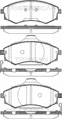 Brake Pad Set, disc brake (8110 18012)
