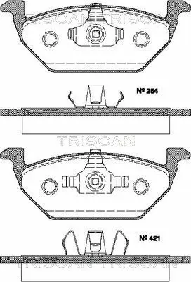 Brake Pad Set, disc brake (8110 29019)