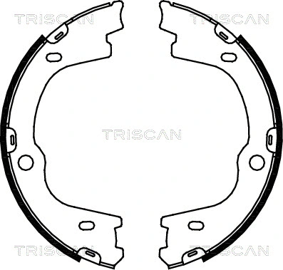 Brake Shoe Set, parking brake (8100 43026)