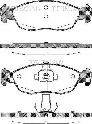 Brake Pad Set, disc brake (8110 28009)