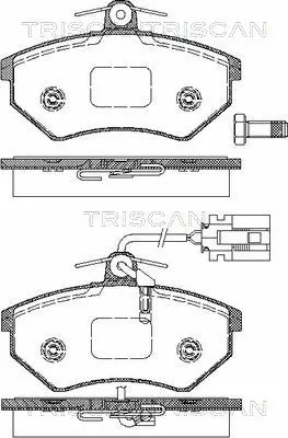Brake Pad Set, disc brake (8110 29976)
