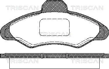Brake Pad Set, disc brake (8110 16950)