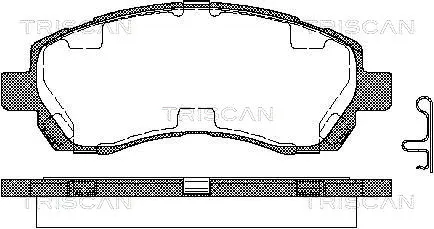 Brake Pad Set, disc brake (8110 68172)