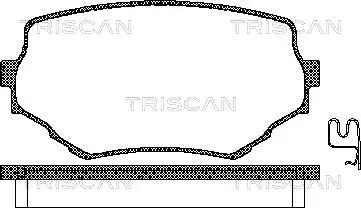 Brake Pad Set, disc brake (8110 69002)