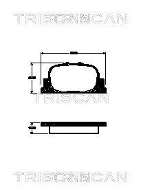 Brake Pad Set, disc brake (8110 13077)
