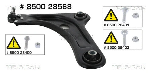 Control/Trailing Arm, wheel suspension (8500 28568)