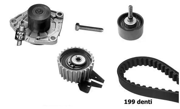 Water Pump & Timing Belt Kit (KBU10184A)