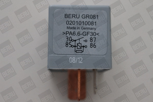 Relay, glow plug system