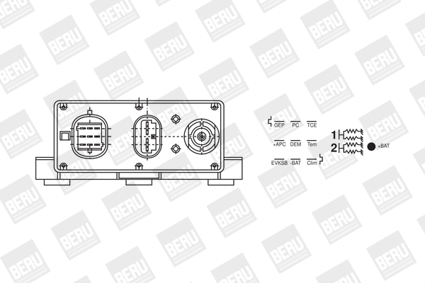Relay, glow plug system