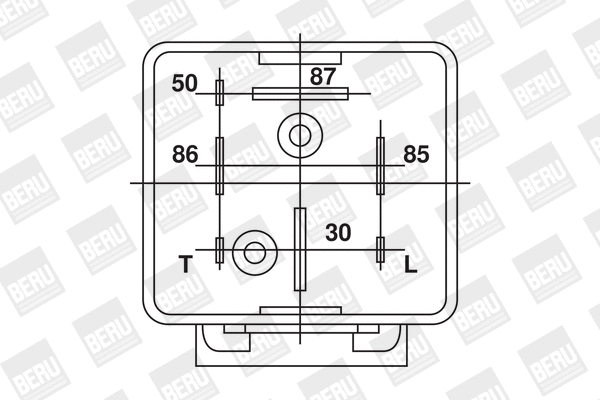 Relay, glow plug system