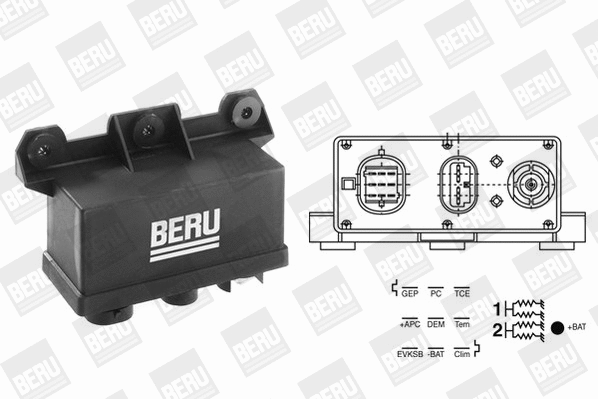 Relay, glow plug system