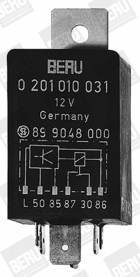 Relay, glow plug system