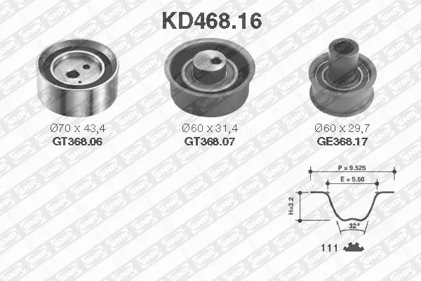 Timing Belt Kit (KD468.16)