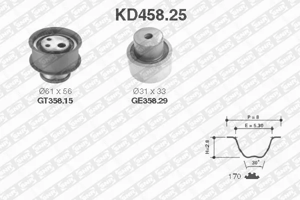 Timing Belt Kit (KD458.25)