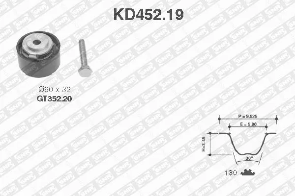 Timing Belt Kit (KD452.19)