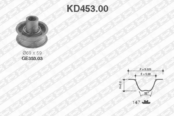 Timing Belt Kit (KD453.00)