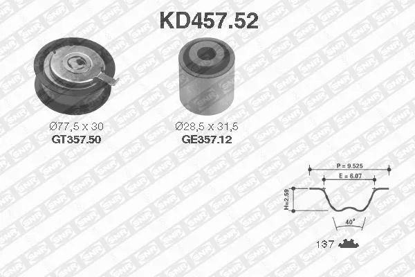 Timing Belt Kit (KD457.52)