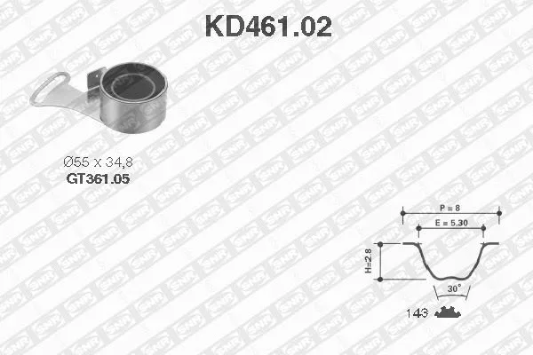 Timing Belt Kit (KD461.02)