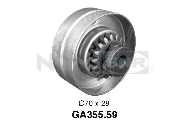 Tensioner Pulley, V-ribbed belt (GA355.59)
