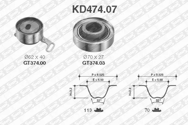 Timing Belt Kit (KD474.07)