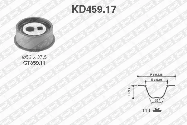 Timing Belt Kit (KD459.17)