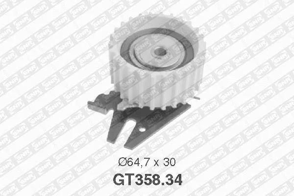 Tensioner Pulley, timing belt (GT358.34)