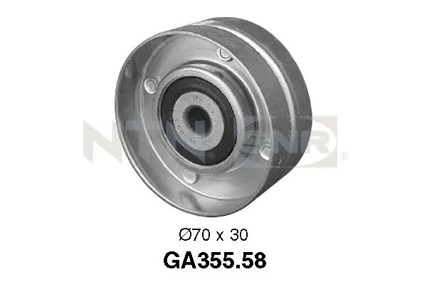 Deflection/Guide Pulley, V-ribbed belt (GA355.58)