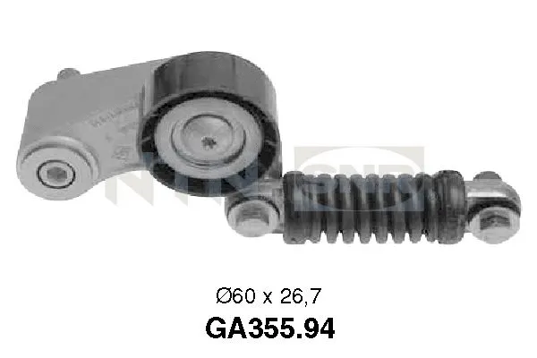 Tensioner Pulley, V-ribbed belt (GA355.94)